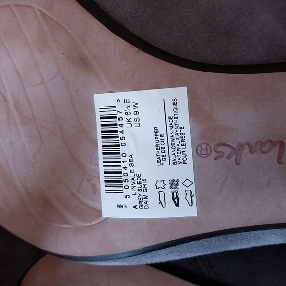 NWOT Clarks Collection Women's Gray Suede Ankle Boots size 9W - Picture 5 of 6